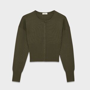Aritzia Wilfred Golightly Cardigan in Olive Green
